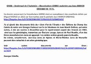 00 ORAN MANUFACTURE DE TABACS JORRO DEVENUE MARCH